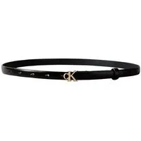 Calvin Klein Ledergürtel ROUND CK BUCKLE 15MM BELT SMOOTH Größenverstellbar mit Metallschließe