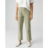 OPUS Relax-fit-Jeans Lolah urban tapered aus Colored Denim vorverlegte Seitennaht, große Brusttasche, authentische Waschung