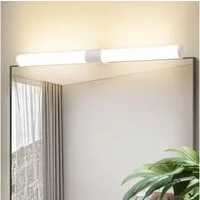 Nettlife LED Spiegelleuchte LED Spiegelleuchte Klemmbar 40/60CM, Neutralweiß, lampe für schrank Keller Küche