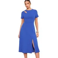 LIPSY Midikleid Lipsy Bodycon-Midikleid mit Schulterschlitz (1-tlg)