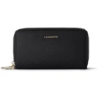 Lazarotti Geldbörse Bologna Leather XL Double Zip-Around Geldbörse RFID Leder 20 cm