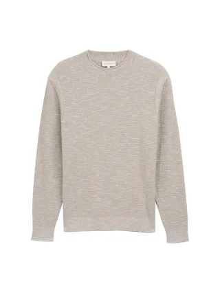 Tom Tailor - Strickpullover mit Struktur beige grey multicolor - Gr. - XXXL
