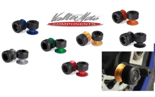 ValterMoto Ständeraufnahmen / Bobbins "TRACK" Nylon / Aluminium eloxiert
