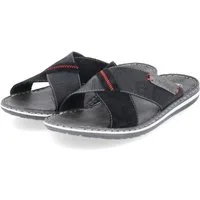 Rieker Rieker 21098-02 Herren Leder und Synthetik black Pantolette