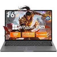 blackview 16“ FHD Laptop Acebook12 Intel Core i5 16 GB RAM, 512 GB SSD Notebook (Intel Corei5 Intel Core i5, Core i5, 16 GB, 512 GB SSD, Windows 11, Fingerabdruckerkennung, FHD+ IPS)