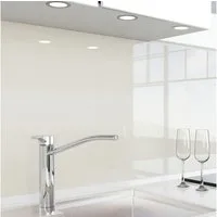 danario Küchenrückwand Folie selbstklebend, Glasoptik, Spritzschutz Küche, ablösbar - 0,8 mm
