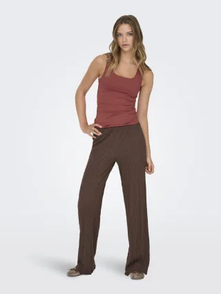 ONLY - ONLELLA WIDE PANT JRS Chocolate Martini - Gr. - L