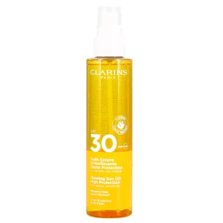 Clarins Strahlendes Sonnenöl Hoher Schutz LSF 30, 150 ml