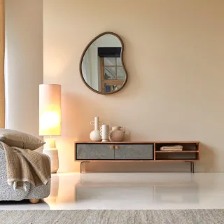 TV Unterschrank TV Schrank Hifi 160 cm aus Akazie Tikamoon
