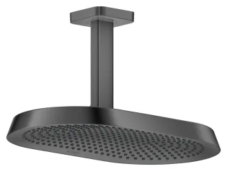Hansgrohe AXOR ShowerSphere Kopfbrause 370/220 2jet mit Deckenanschluss, Polished Black Chrome, 3975 39757330