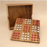 ROMBOL Denkspiele Spiel SUDOKU - Zahlenrätsel als Brettspiel, Steckspiel, Holzpuzzle