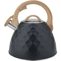 Cheffinger Wasserkessel Wasserkessel Wasserkocher Kaffeekessel Teekessel 3L schwarz, Material: Edelstahl