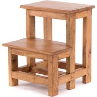 DESIGN DELIGHTS Hocker TRITTLEITER STEP, 46x37cm (HxB), Altholz, Tritthocker, Blumenleiter, Holz