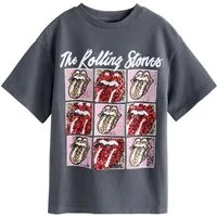 Next T-Shirt T-Shirt mit Pailletten, The Rolling Stones (1-tlg)
