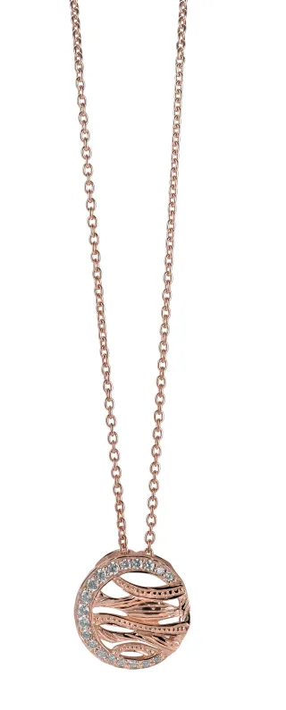 Orphelia Damen-Kette aus 925er Sterlingsilber mit Anhänger - Rosé ZH-6031/1