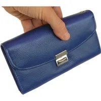 Hamosons Kellnerbörse Profi Kellnerbörse, Kellnergeldbeutel, Nappa-Leder Azur-Blau, Hamosons