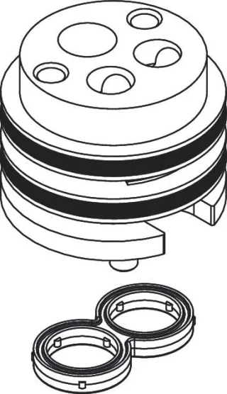 Hansgrohe Adapter für vertauschte Anschlüsse 93819000