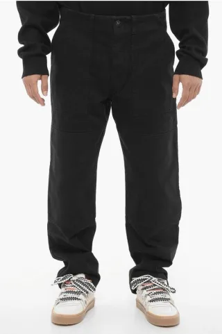 Dunkel verwaschene Jeans mit weitem Bein, 22 cm, in Schwarz