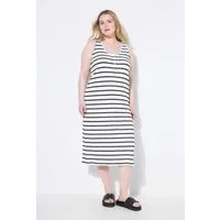 Studio Untold Midikleid Midikleid ärmelloser Straight Shape Jersey Ringel
