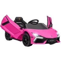 AIYAPLAY Elektro-Kinderauto 12V, mit 2,4G Fernbedienung, Musik, Leuchte, USB/MP3-Anschluss, Belastbarkeit 25 kg, (1-tlg), bis 5 km,h, für Kinder 3-5 Jahre, Rosa