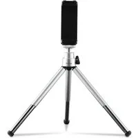 Hama Fancy 2in1 für Smartphone Kamera, 16 cm, Silber Klemmstativ