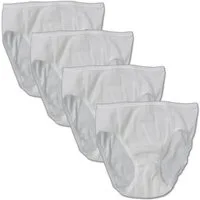 HERMKO Slip 2130 (Pack, 4er) 100 % Bio-Baumwolle, Feinripp, elastische Abschlüsse, Basic, weich
