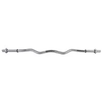 RAMROXX Langhantelstange 120cm Langhantel SZ Curl Stange 30mm mit Sternschrauben
