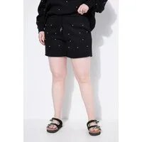 Studio Untold Jeansshorts Shorts Wide Legs Sweat Zierperlen