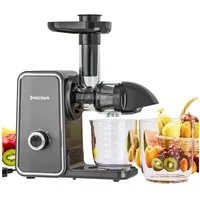 muchen Slow Juicer Entsafter für Gemüse & Obst mit Umkehr Funktion 150W Hohe Saftausbeute