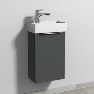 Sanipa 3way Waschtischunterbau zu Villeroy & Boch Avento Waschtisch mit 1 Tür, Anthrazit-Matt UM62722