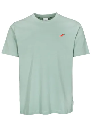 BASEFIELD - Rundhals T-Shirt 1/2 Arm pale sage - Gr. - S