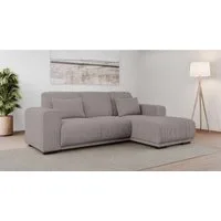 OTTO home Ecksofa BORNHOLM L-Form, B: 234 cm - OTTO. Verlässliche Qualität., Recamiere links oder rechts bestellbar, Wellenfederung, inkl. 2 Kissen