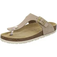 AFS-Schuhe 210712 Zehentrenner Pantolette für Damen mit Fußbett, bequeme Sandalen aus Leder