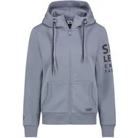 SUBLEVEL Trainingsjacke Weiche Kapuzen Sweatjacke mit Reißverschluss und Print Sweat