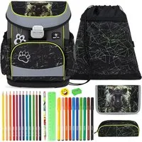 Belmil Schulranzen Set Mini Fit 10-teilig 2026 Jungen Black Panther