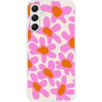 MuchoWow Handyhülle für Samsung Galaxy A34 Blume - Rosa - Muster, Smartphone-Bumper, Print, Handy Schutzhülle Dünn