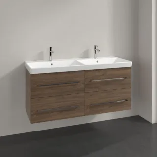 Villeroy und Boch Avento Waschtisch-Unterschrank A89300VH 118 x 51,4 x 45,2 cm, 4 Auszüge, wandhängend, Arizona Oak