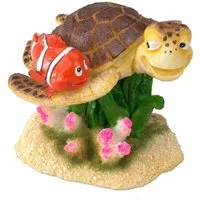 Europet-Bernina Aquariendeko Aquariumdekoration Clownfisch mit Schildkröte
