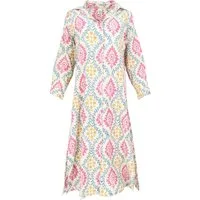 Guru-Shop Midikleid Boho Hemdkleid, lange geschlitzte Tunika.. alternative Bekleidung