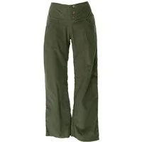 Guru-Shop Relaxhose Cordhose mit leicht ausgestelltem Bein - olivgrün Ethno Style, alternative Bekleidung