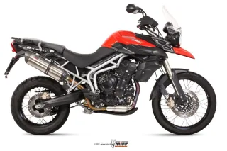 Sport Auspuff MIVV Suono Edelstahl Triumph Tiger 800 Bj. 2011-2016 Typ: A08 mit ABE