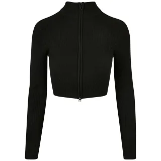 Urban Classics - Strickjacke kurz geschnitten für Damen (Schwarz)