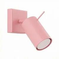 SOLLUX lighting Wandleuchte Wandleuchte RING rosa, Nicht enthalten