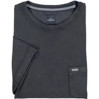 Engbers T-Shirt Herren Rundhals T-Shirt mit Brusttasche, Schwarz