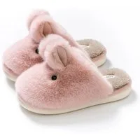 NEXORA Hasen Hausschuhe Damen – warm & flauschig, Plüsch Hausschuhe Plüsch Hausschuhe (Paar, Paar) extra kuschelige Hausschuhe im Hasendesign