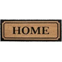 HANSE Home Fußmatte Mix Mats Kokos Wide Home Border, Türmatte, rechteckig, Höhe: 15 mm, Kokos, Schmutzfangmatte, Outdoor, Rutschfest, Innen, Kokosmatte, Flur