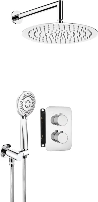 Neuesbad Unterputz Duschtermostat-Set rund, Oberfläche: chrom NB1DEBXYZ0EBT1