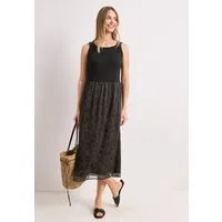 STREET ONE Midikleid mit Rundhalsausschnitt