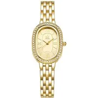Toomoke Quarzuhr Goldene Uhr Damen, Armbanduhr,Multifunktionsuhr Armbanduhr, (Packung, 3ATM Wasserdicht, Datum, Mit Kristallen besetzt), elegant,Luxuriös
