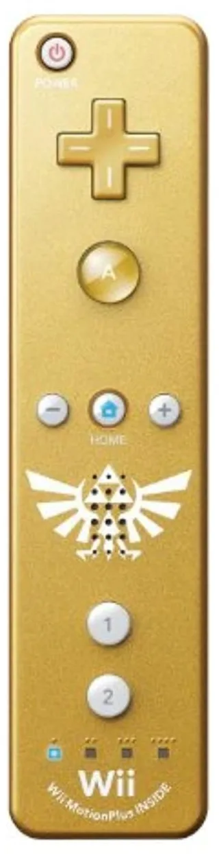 Original Nintendo Wii Remote Plus (Zelda Edition) gold
